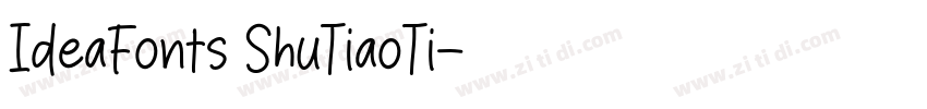 IdeaFonts ShuTiaoTi字体转换